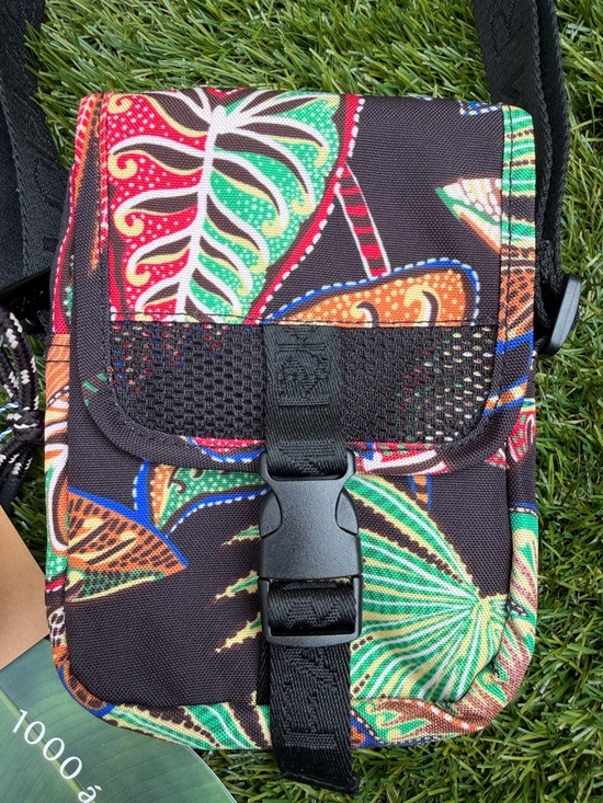 FARM Rio Handbags - Farm Rio Tropical Print Crossbody Bag - colorful leaf/print pattern